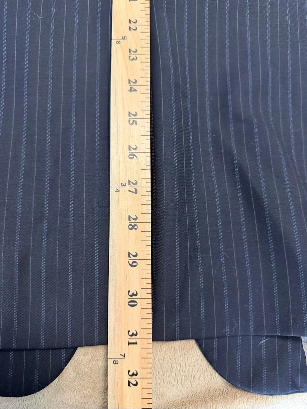 Hart Schaffner Mobstercore Corpcore Goth Marx Navy Pinstripe Sport Coat Sz44R